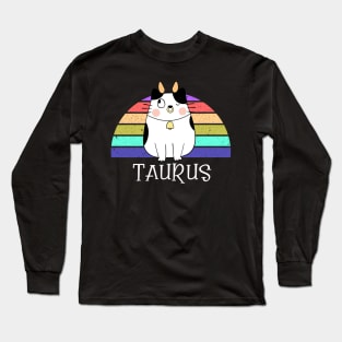 Cat Horoscope Taurus Long Sleeve T-Shirt